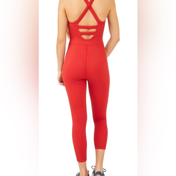 NWT FP Movement Free Throw Jumpsuit, Red, Large - Picture 4 of 4